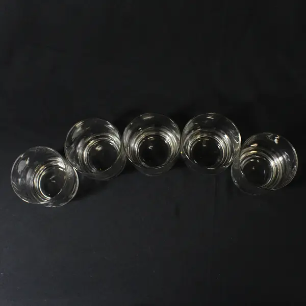 Set of 5 Etched  University Of Oregon Logo Old Fashioned Glasses