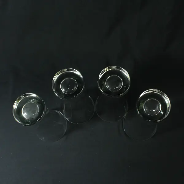 Set of 4 Libbey Glass Pilsner Beer Glasses 8"