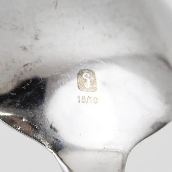 Lot of 6 Gourmet Settings Exotique Platinum Pattern 18/10 SS Oval Soup Spoons 8"