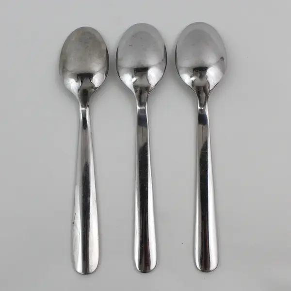 Lot Of 3 Gourmet Settings Diva Pattern 18/0 Stainless Steel Oval Soup Spoons 8"