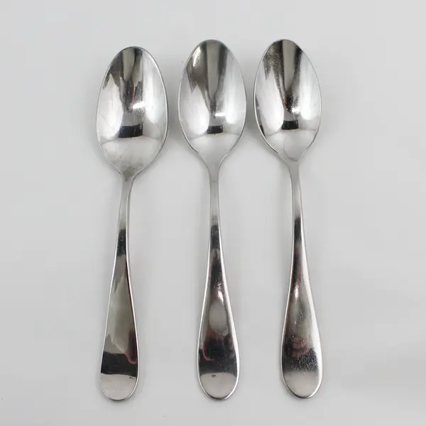 Lot of 3 Gourmet Settings Alto Pattern 18/10 SS Oval-Shaped Soup Spoons 8.25"