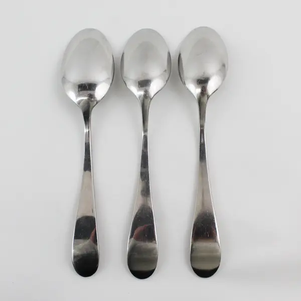 Lot of 3 Gourmet Settings Alto Pattern 18/10 SS Oval-Shaped Soup Spoons 8.25"
