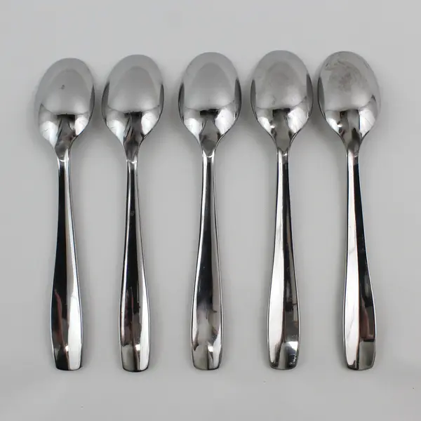 Lot of 5 Gourmet Settings Cabaret Pattern 18/C SS Oval Soup Spoons 8.25"
