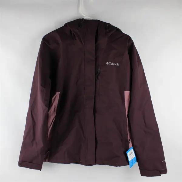 NWT Columbia Women's L Purple Hikebound II Omni-Tech Rain Jacket 