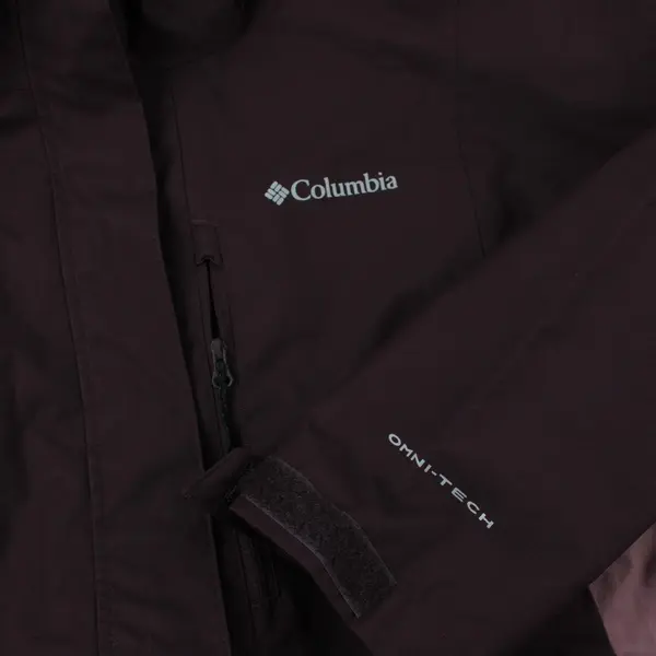 NWT Columbia Women's L Purple Hikebound II Omni-Tech Rain Jacket 