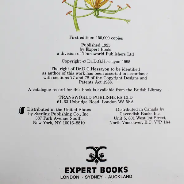 Vintage The Bulb Expert by D G Hessayon 1st Edition 1995 PB The Expert Series