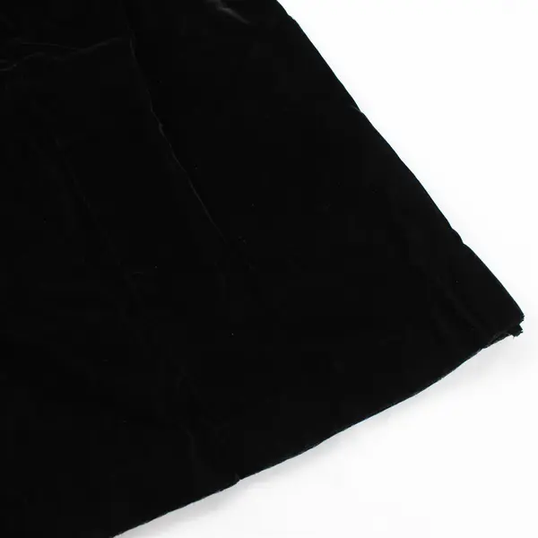 Vintage 80's Scott McClintock Women's Size 8 Black Velvet Midi Pencil Skirt 