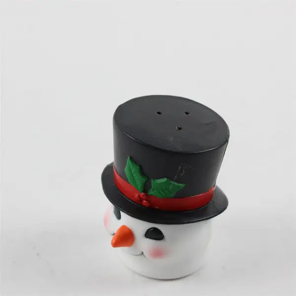 NIB Vintage Avon Gift Collection Top Hat Snowman Salt & Pepper Shaker