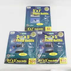 Lot of 3 Thompson Photo Pro Refill Packages New Sealed for 5" x 7" &  3.5" x 5" 