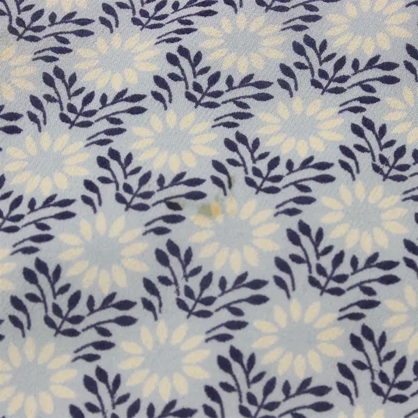Y2K Caslon Women's M Petite Blue Floral 100% Silk Maxi Skirt