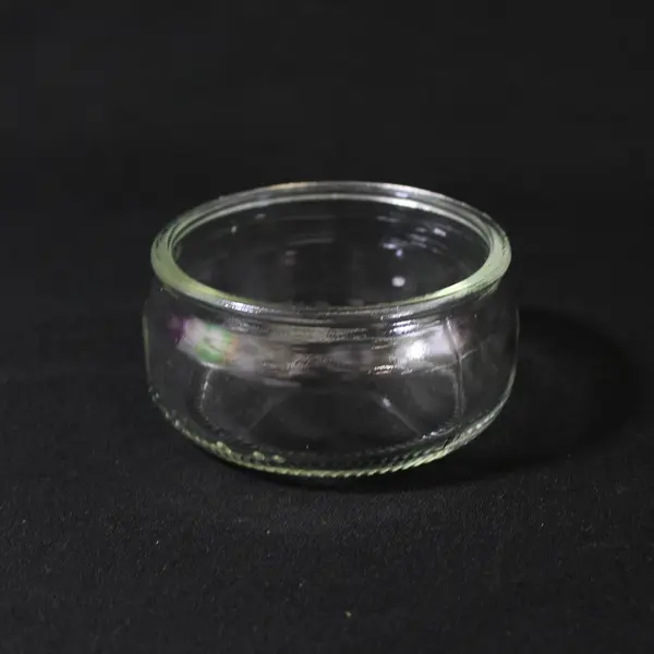 Lot of 8 Clear Glass Creme Brulee Jars