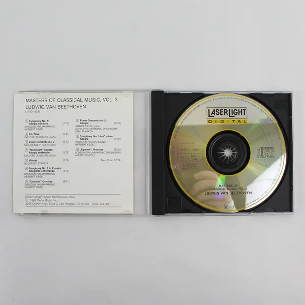 Lot of 3 Masters of Classical Music Volumes 2 3 & 8 LaserLight Music CDs 1988