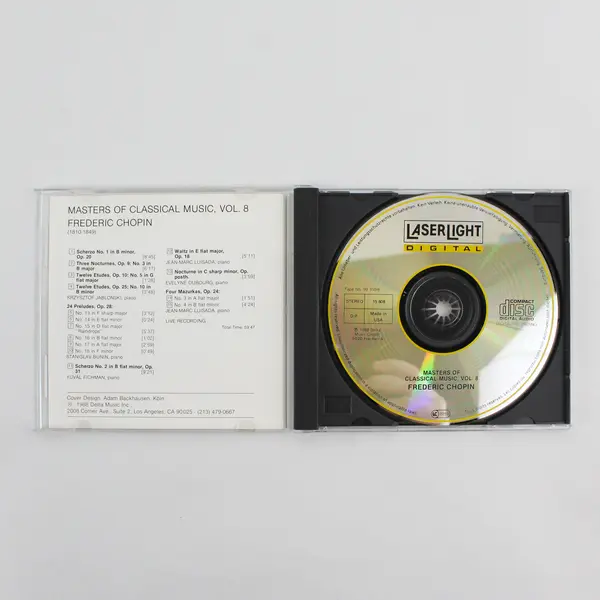 Lot of 3 Masters of Classical Music Volumes 2 3 & 8 LaserLight Music CDs 1988