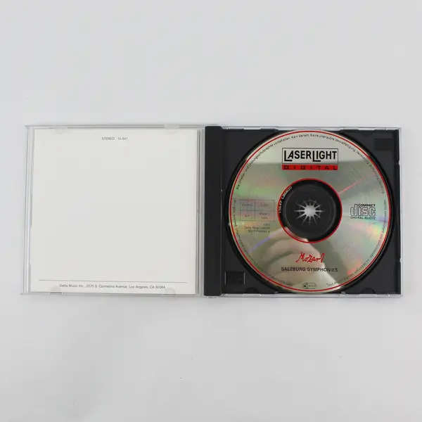 Lot of 2 1990 Mozart LaserLight Digital Music CD Series Volumes 2 & 10