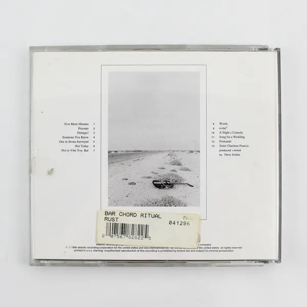 Bar Chord Ritual by Rust 1996 Music CD Rock & Alternative Rock Atlantic