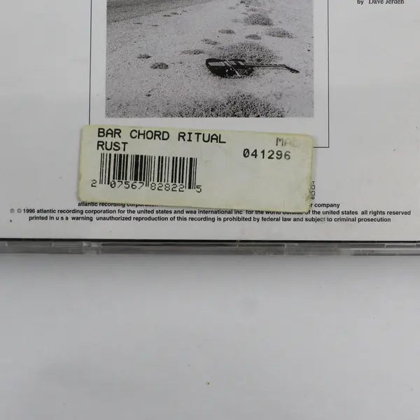Bar Chord Ritual by Rust 1996 Music CD Rock & Alternative Rock Atlantic