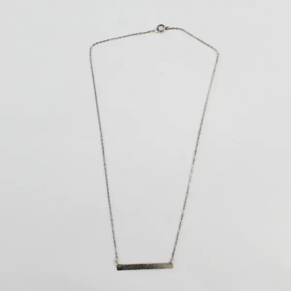 HML Silver-Tone Fine Dainty Chain Necklace 18"