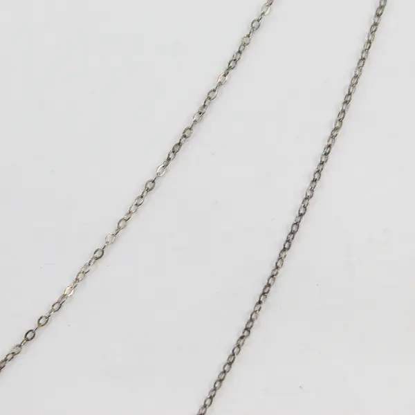 HML Silver-Tone Fine Dainty Chain Necklace 18"