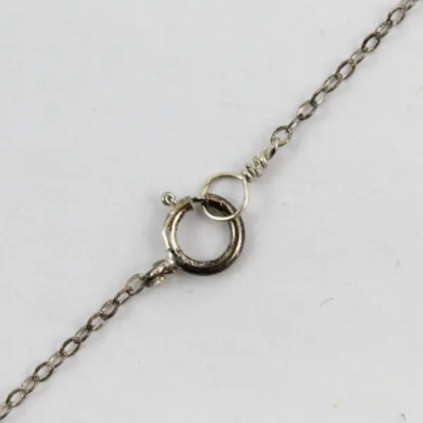 HML Silver-Tone Fine Dainty Chain Necklace 18"