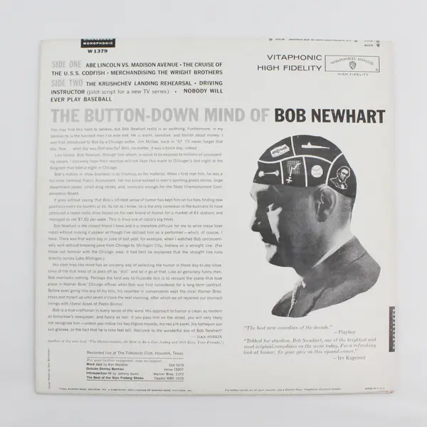 The Button-Down Mind of Bob Newhart 12" Vinyl Record