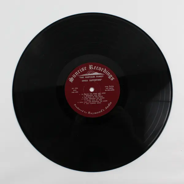 Singing The Gospel The Hartzler Family Supper Time 12" Vinyl Record