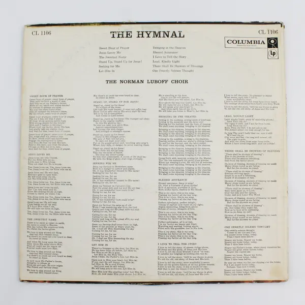  Norman Luboff Choir The Hymnal 12" Vinyl Record