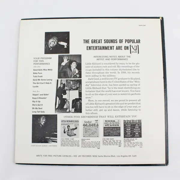 Little Richard His Greatest Hits  12"Vinyl Record