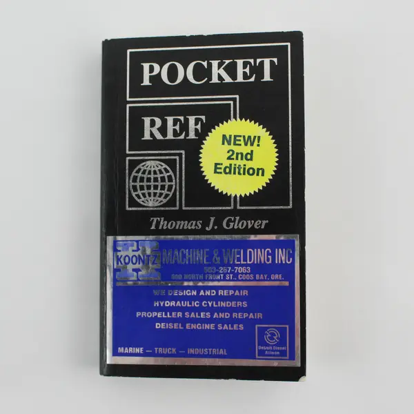 Pocket Ref by Thomas J Glover Second Edition 1995 Paperback Good