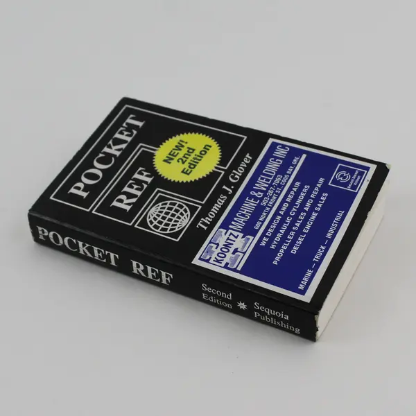 Pocket Ref by Thomas J Glover Second Edition 1995 Paperback Good