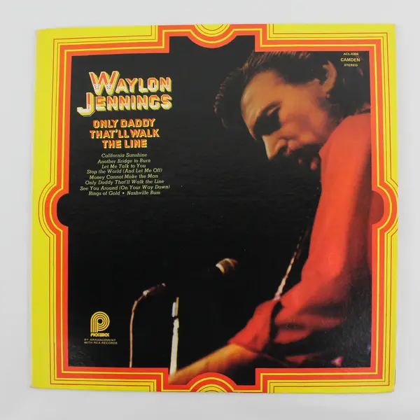 Waylon Jennings Only Daddy That'll Walk The Line 12" Vinyl LP Record