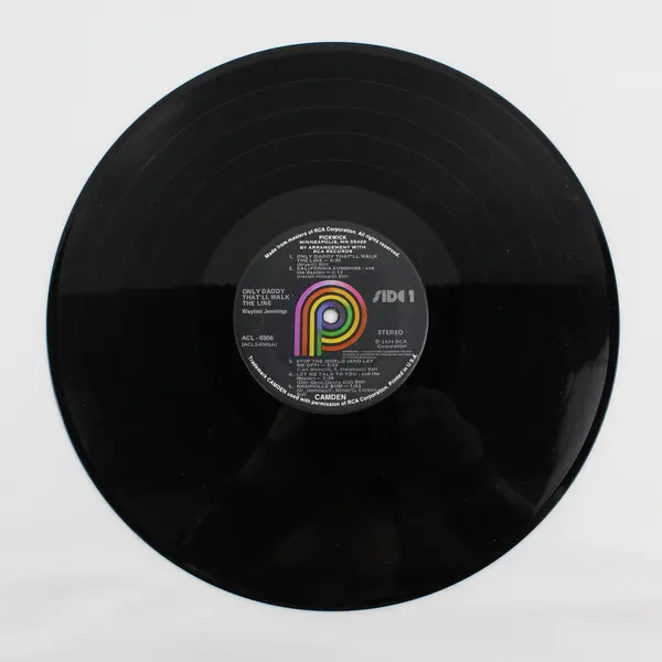 Waylon Jennings Only Daddy That'll Walk The Line 12" Vinyl LP Record