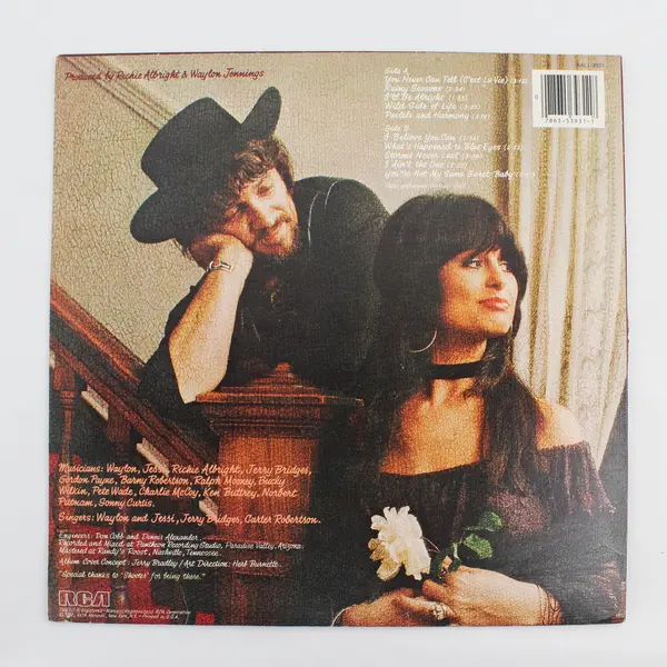 Waylon & Jessi "Leather And Lace" 12" Vinyl Record