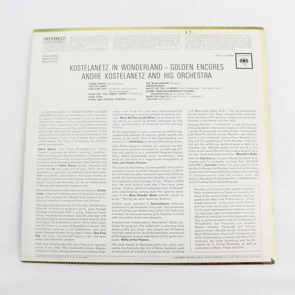 Andre Kostelanetz In Wonderland-Golden Encores 12"  Vinyl Record 
