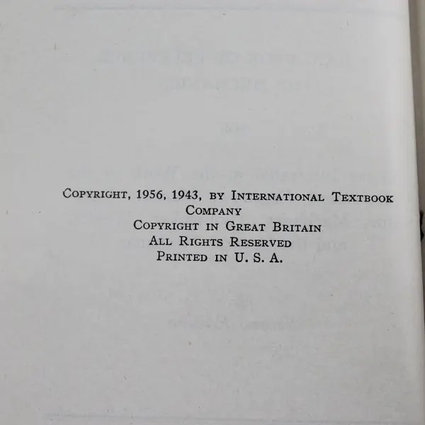 Mechanic's Handbook 2nd Ed 1956 Hardcover Vintage Reference Book