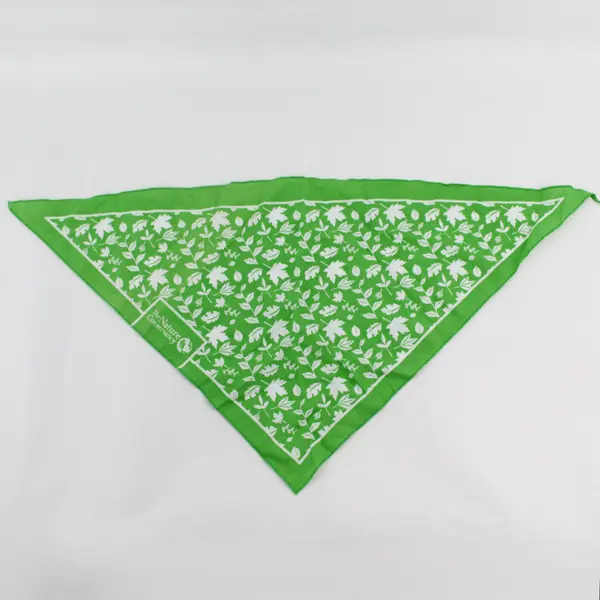 The Nature Conservancy Leaf Print Green Triangle Bandana Headscarf