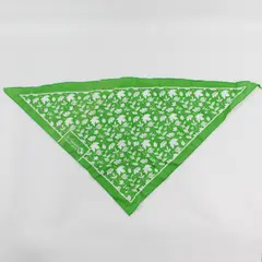 The Nature Conservancy Leaf Print Green Triangle Bandana Headscarf
