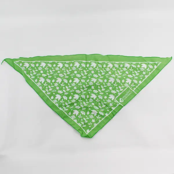 The Nature Conservancy Leaf Print Green Triangle Bandana Headscarf