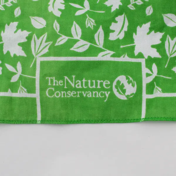 The Nature Conservancy Leaf Print Green Triangle Bandana Headscarf