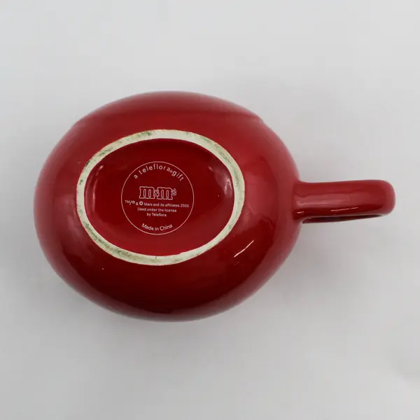 Teleflora M&M's Red Heart Handle Ceramic Coffee Mug