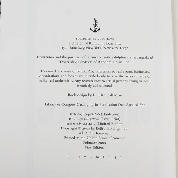 The Brethren by John Grisham First Edition 2000 Hardcover Dust Jacket