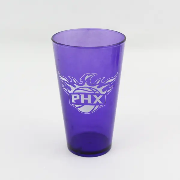 Lot of 5 Phoenix Suns Purple Plastic Drinking Glasses Tumblers