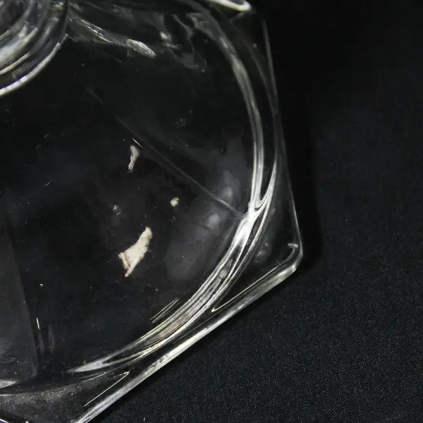 HOMCO Clear Glass Pedestal Candlestick Holder 6"