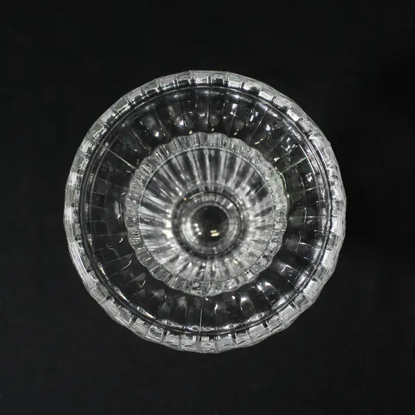 Gorham Reversible Ribbed Crystal Candlestick Holder 4"