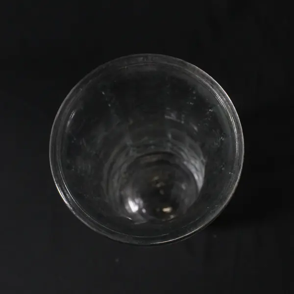 Vintage Brody Co. Clear Glass Raised Wheat Stalk Pattern Vase 8.5"