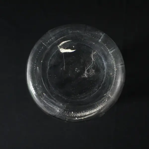 Vintage Brody Co. Clear Glass Raised Wheat Stalk Pattern Vase 8.5"