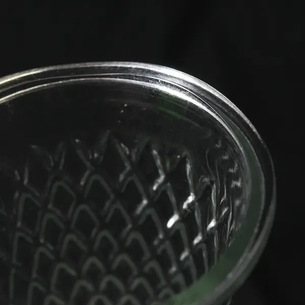 CFG Clear Faceted Glass Vase 9-1/4 in Tall