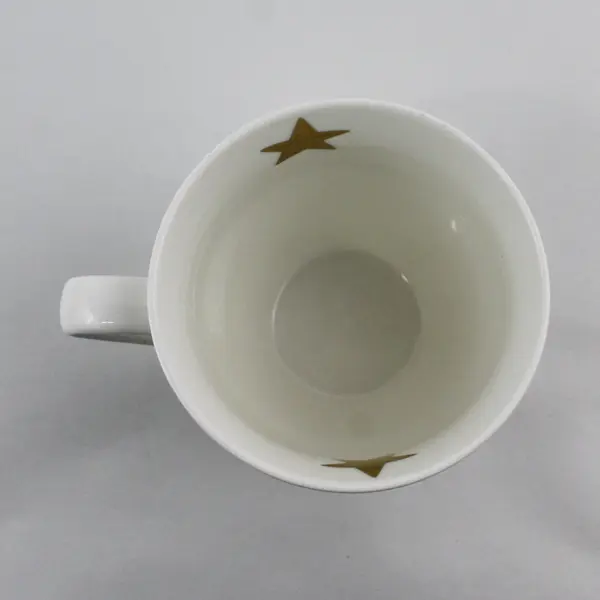 Pfaltzgraff Inspirational White Ceramic Coffee Mug Gold Lettering