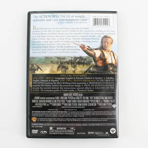 Troy (DVD, 2 Disc Full-Screen Edition, Wolfgang Petersen, 2004, Warner Bros)