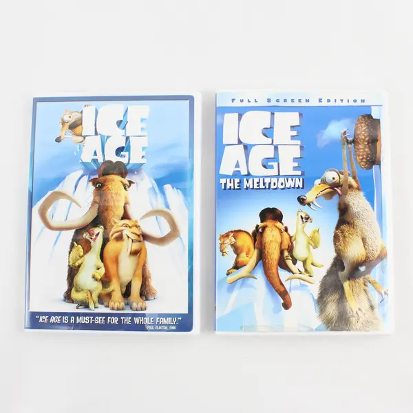 Lot Of 2 Ice Age (2002) And Ice Age: The Meltdown (2006, Full-Screen Edition)