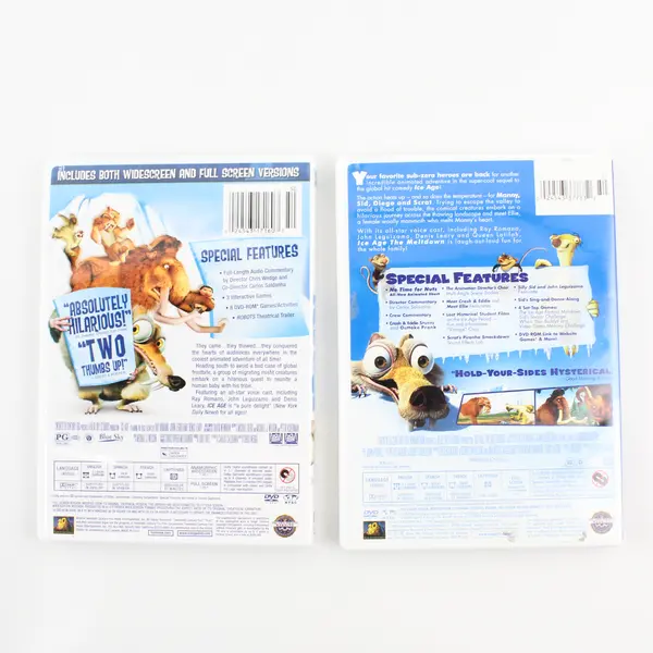 Lot Of 2 Ice Age (2002) And Ice Age: The Meltdown (2006, Full-Screen Edition)